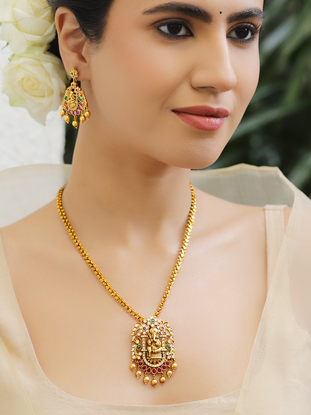 Lord Ganesha Blessing Necklace Set