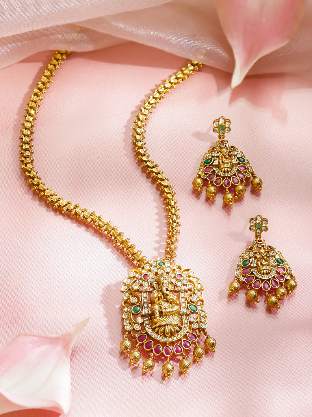 Lord Ganesha Blessing Necklace Set
