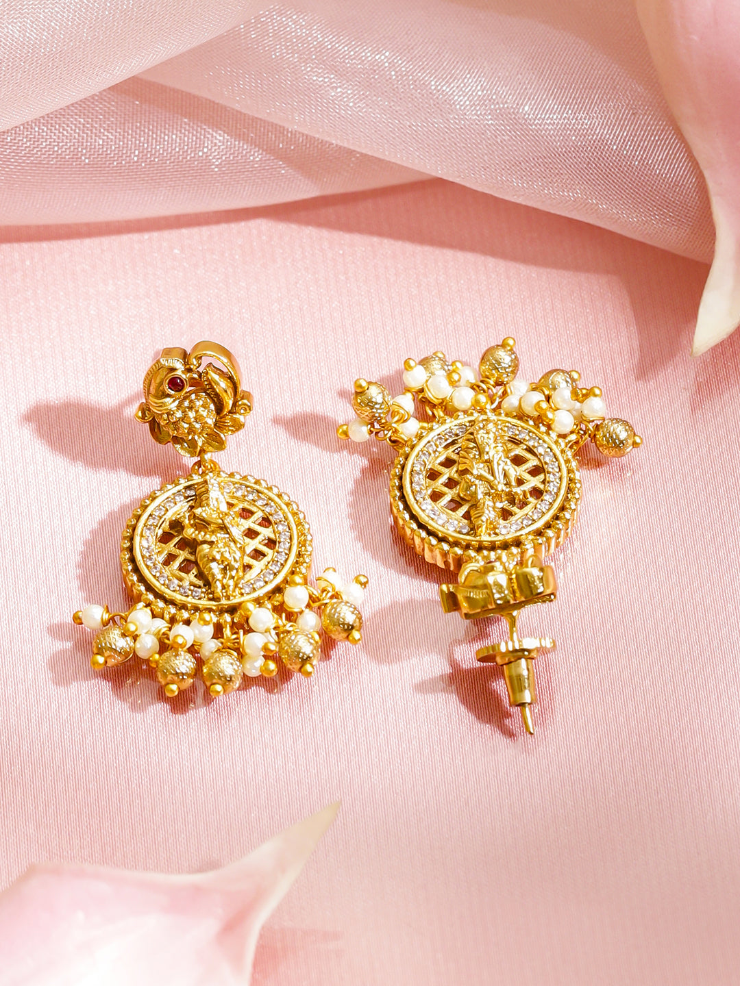 Lord Krishna Temple Necklace Set