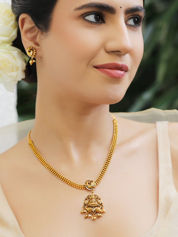 Goddess Lakshmi Adorned Necklace Set