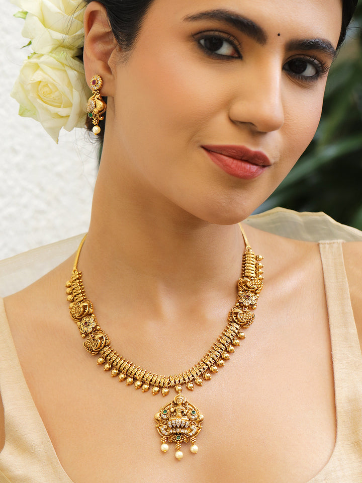 Lakshmi Aura Goddess Necklace Set