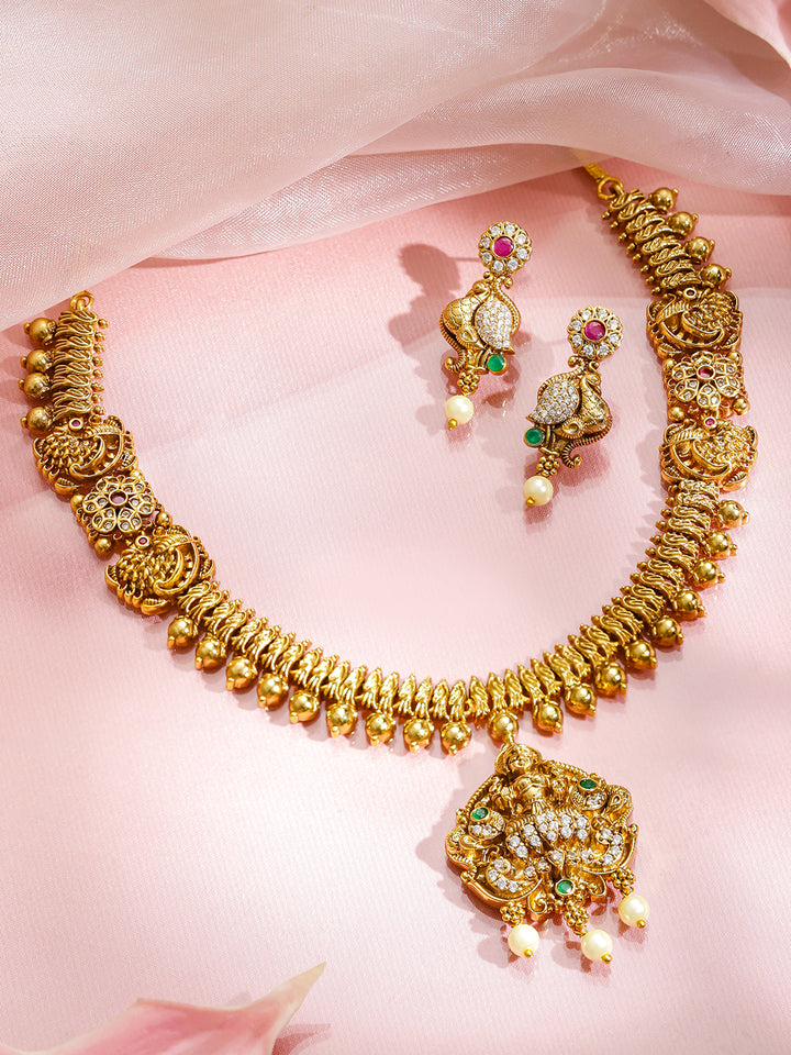 Lakshmi Aura Goddess Necklace Set