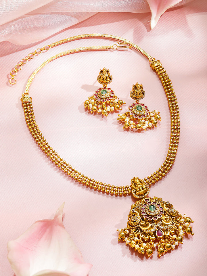 Goddess Lakshmi Radiance Necklace Set