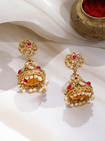 Divine Goddess Heritage Temple Jewellery Set