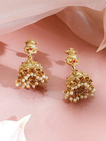 Rubans 22k Gold-Plated Pearls-Beaded Jewellery Set