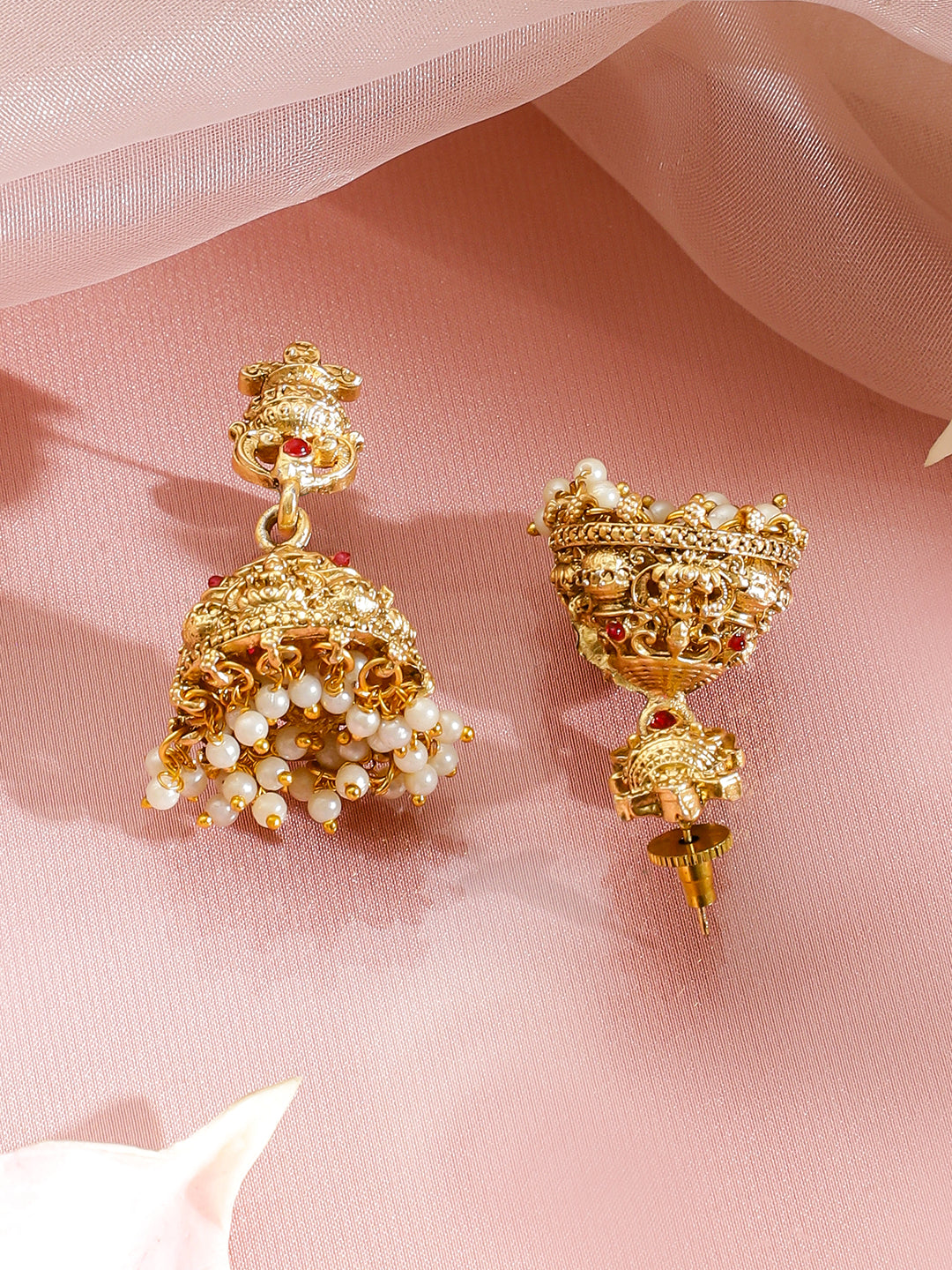 Rubans 22k Gold-Plated Pearls-Beaded Jewellery Set