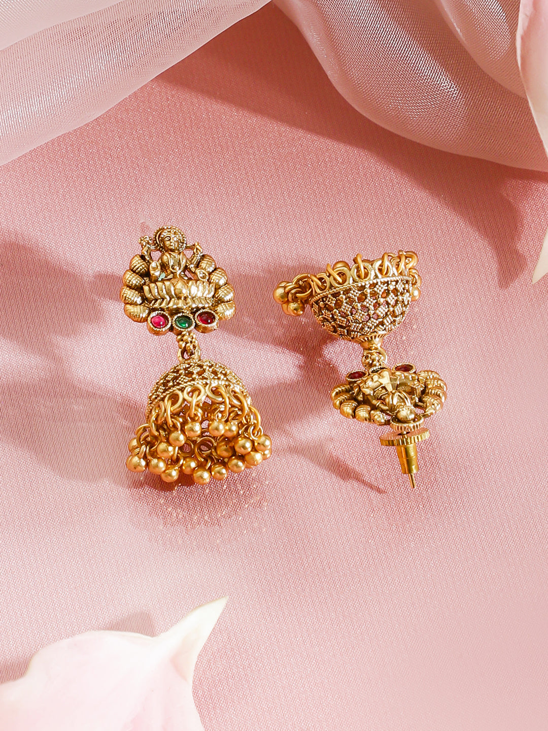 Rubans 22K Gold-Plated Stone Studded Jewellery Set