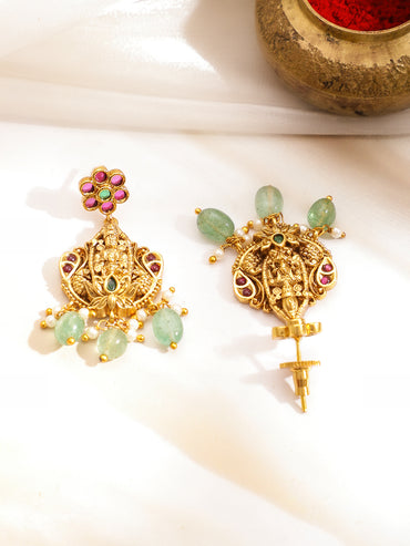 Sacre Idols Green Pink Necklace Set