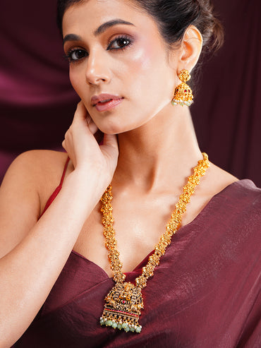 Divine Lakshmi Heritage Long Necklace Set