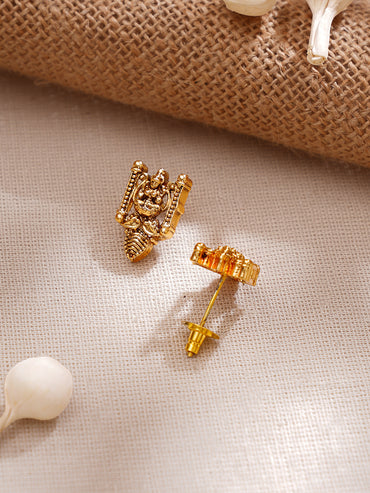 Gold Plated Divine Lakshmi Temple Necklace Set