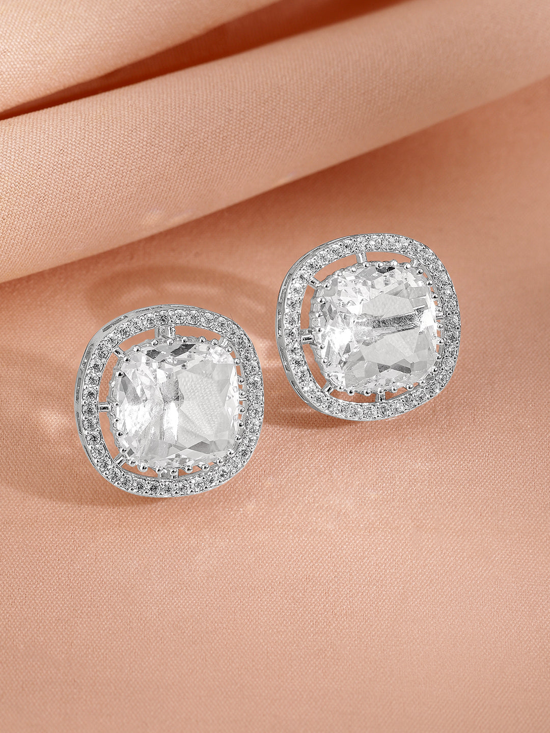 American Diamond Zirconia Studded Choker Set