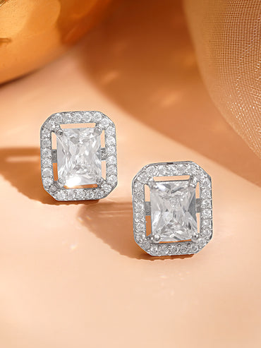 American Diamond Solitaire Studs