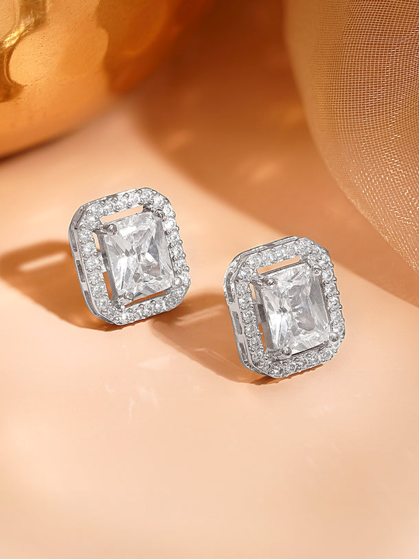 American Diamond Solitaire Studs