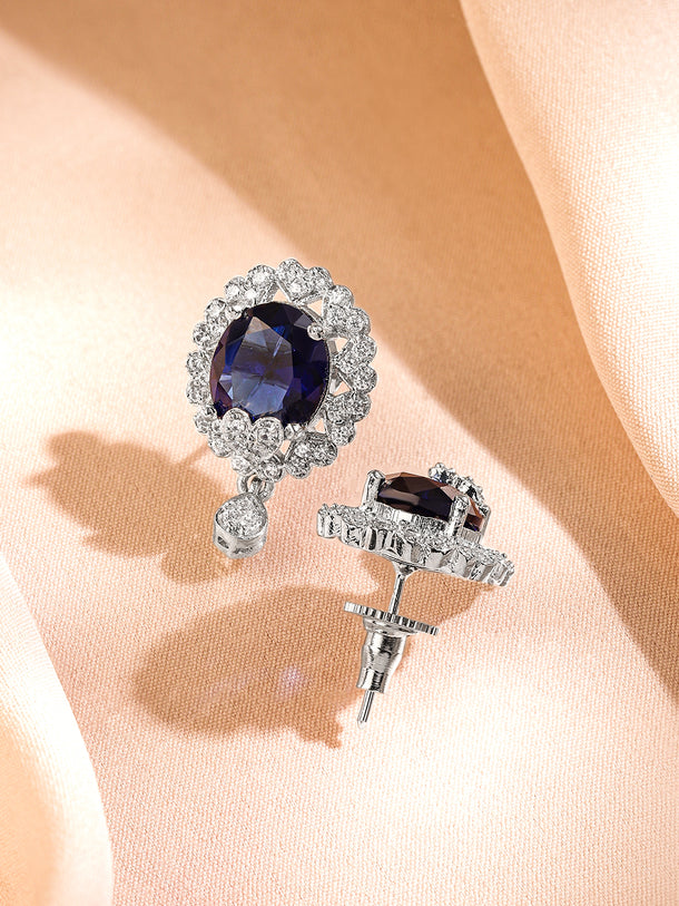 Polished Glow Blue Studs