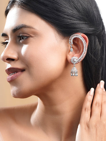 Celebration Ready Diamond Ear Cuffs Jhumka