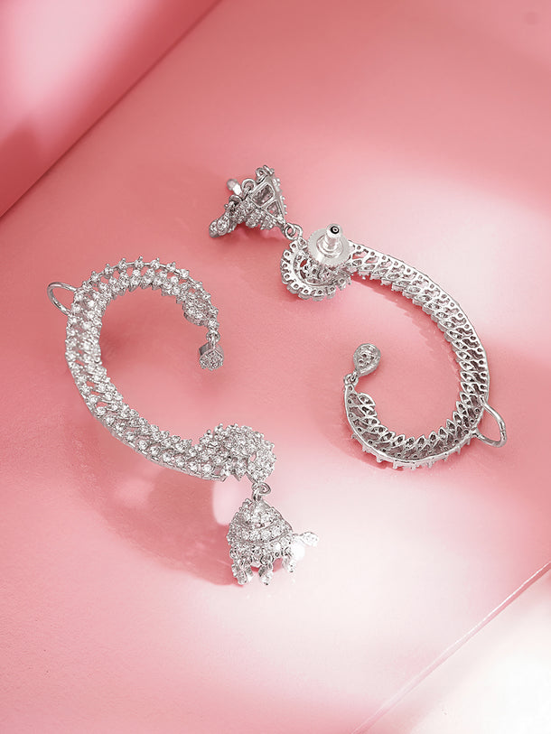 Celebration Ready Diamond Ear Cuffs Jhumka
