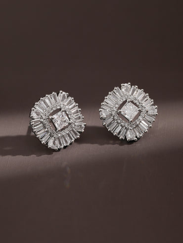 Sophisticated Crystal Stud Earrings