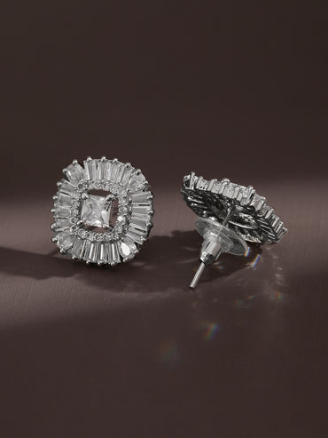 Sophisticated Crystal Stud Earrings