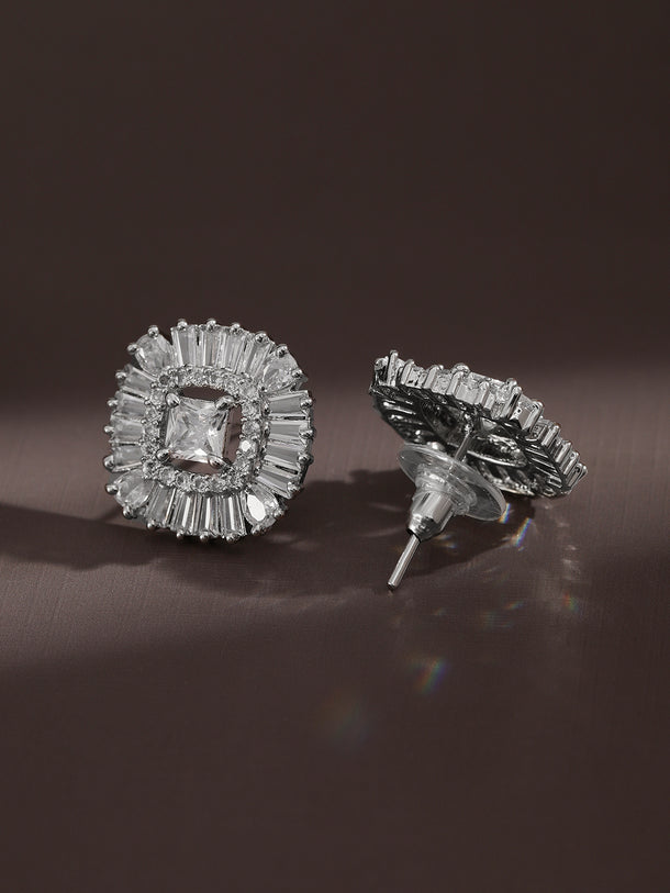 Sophisticated Crystal Stud Earrings