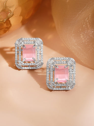 Pastel Prism Glow Stud Earrings