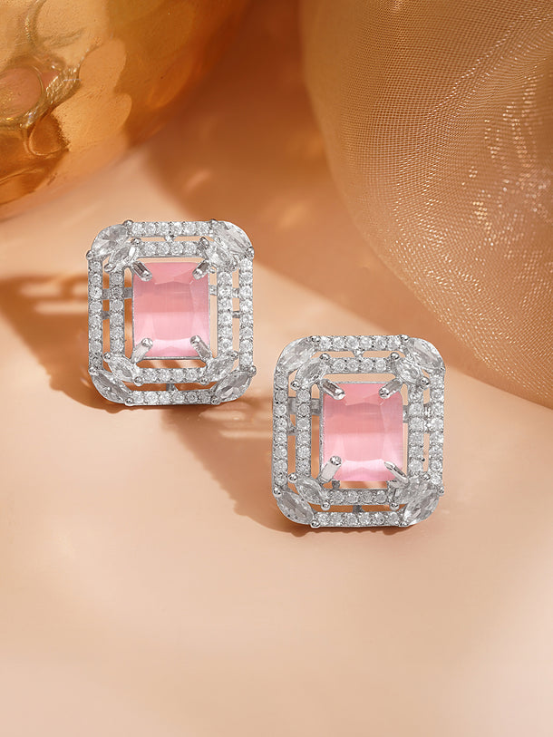 Pastel Prism Glow Stud Earrings