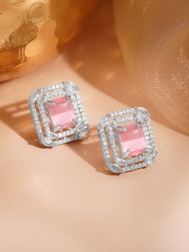 Pastel Prism Glow Stud Earrings