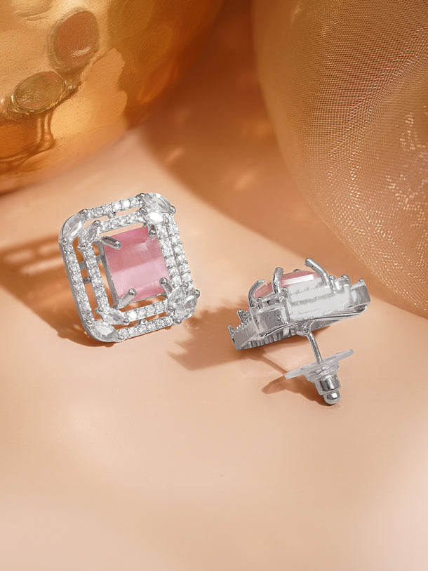 Pastel Prism Glow Stud Earrings