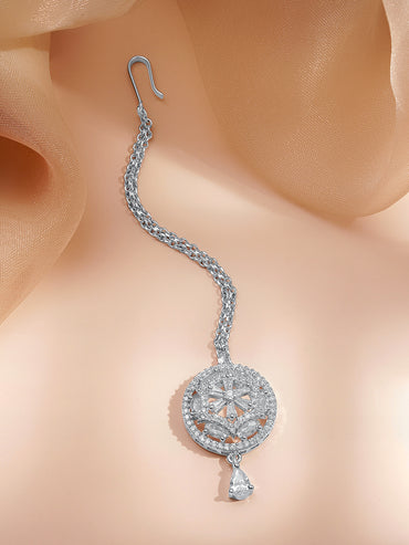 Cocktail Shine American Diamond Maangtikka