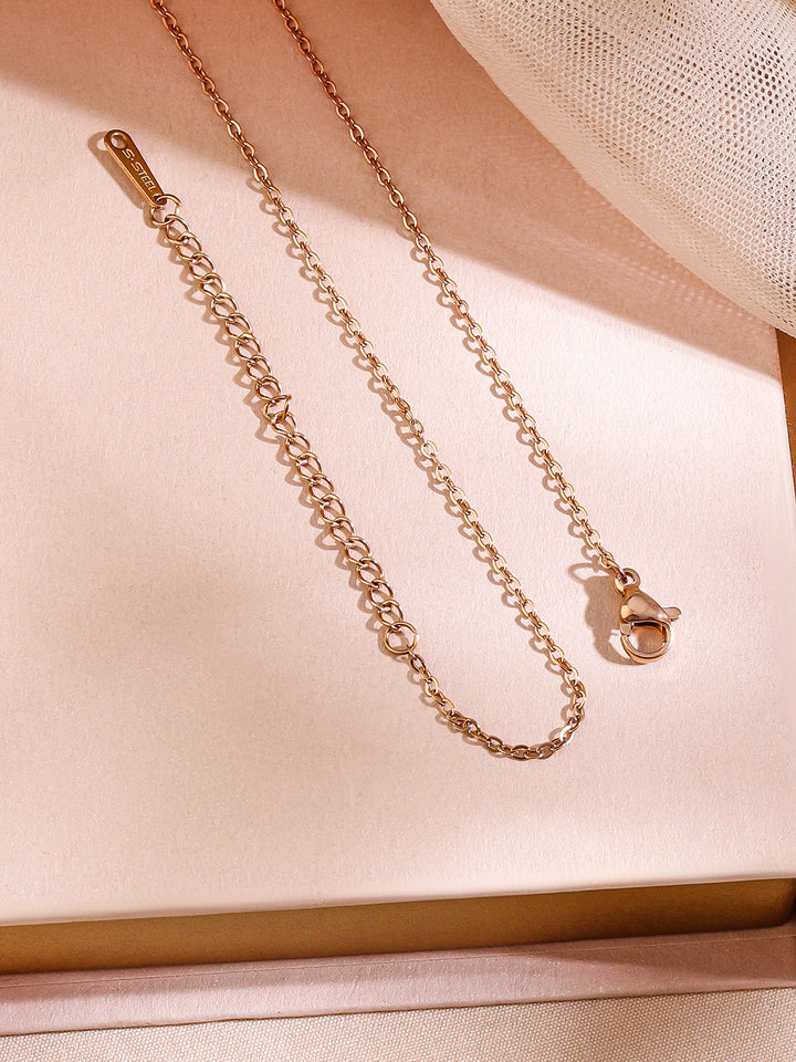 Heartfelt Elegance American Diamond Zirconia Pendant Necklace