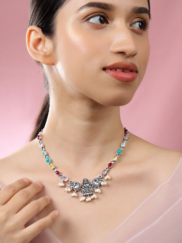 Spiritual Gleam Goddess Laksmi Necklace