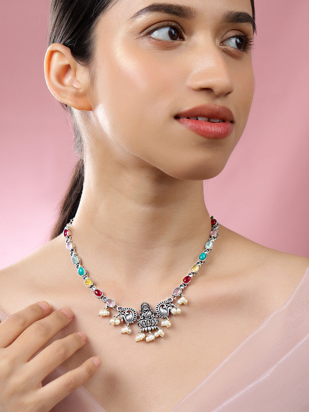 Spiritual Gleam Goddess Laksmi Necklace
