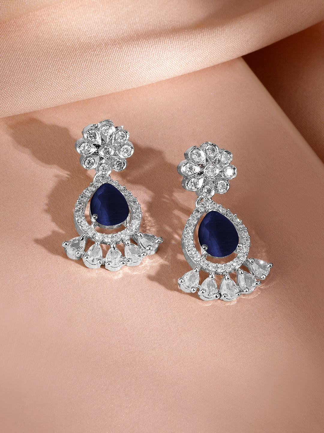 Divine Blue Long Necklace Set