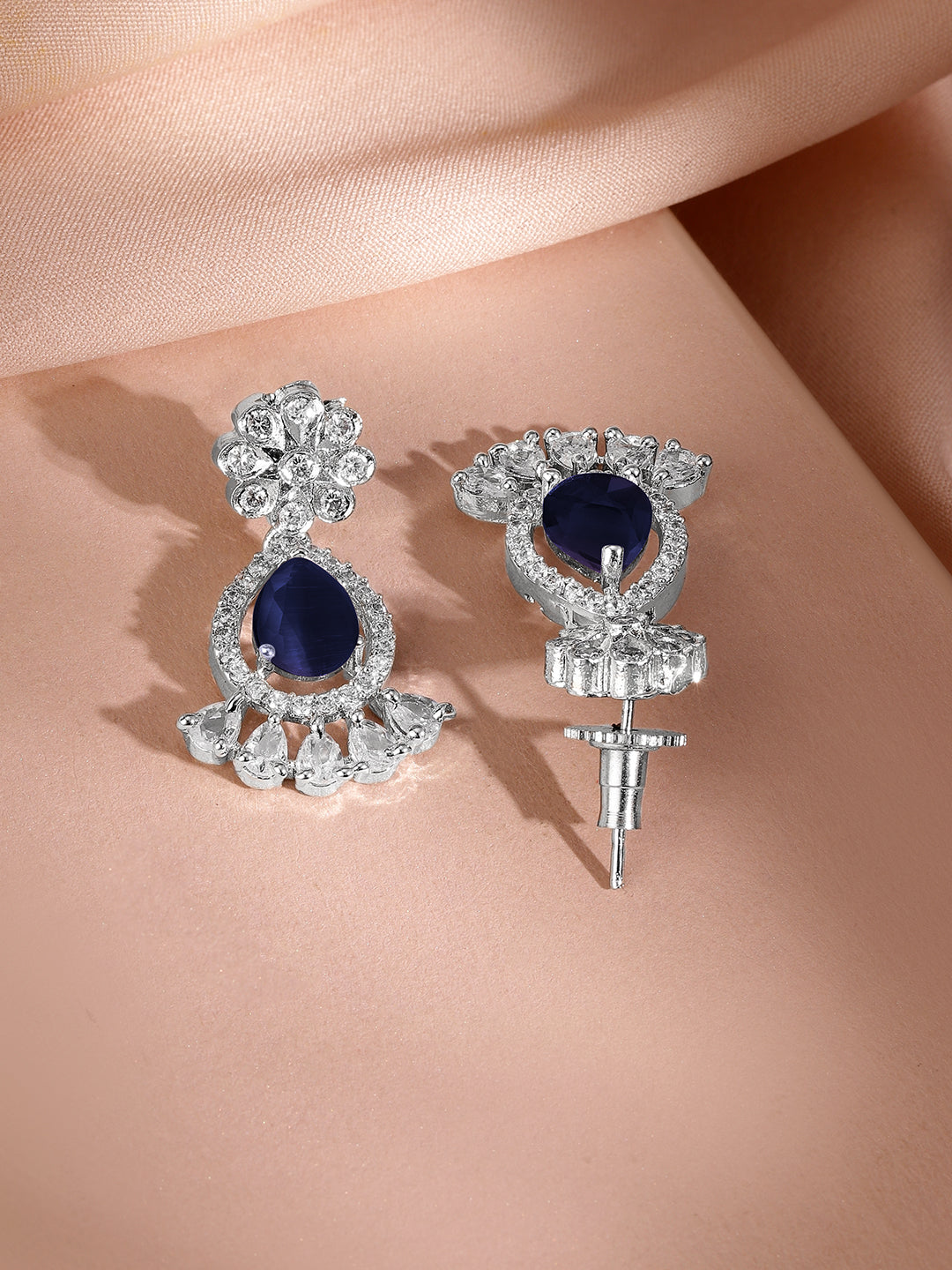 Divine Blue Long Necklace Set