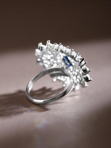 Blue America Diamond Zirconia Ring
