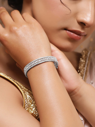 Dazzling Crystal-Cut Zirconia Bracelet