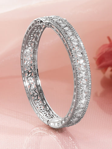Dazzling Crystal-Cut Zirconia Bracelet