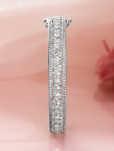 Dazzling Crystal-Cut Zirconia Bracelet