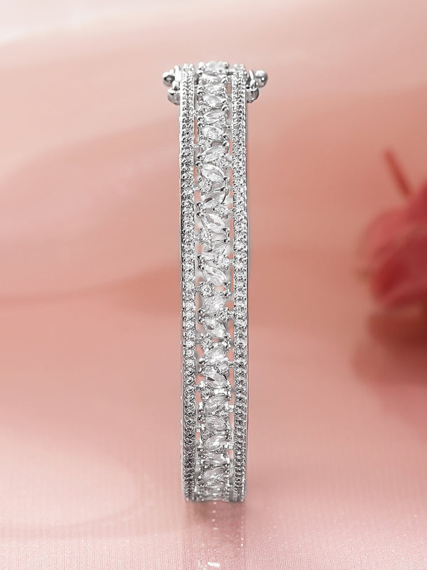 Dazzling Crystal-Cut Zirconia Bracelet