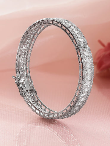 Dazzling Crystal-Cut Zirconia Bracelet