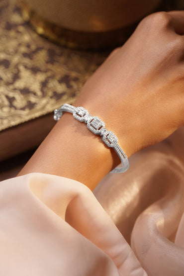 Timeless Cubic Zirconia Statement Bracelet