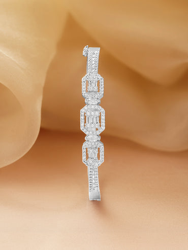 Timeless Cubic Zirconia Statement Bracelet