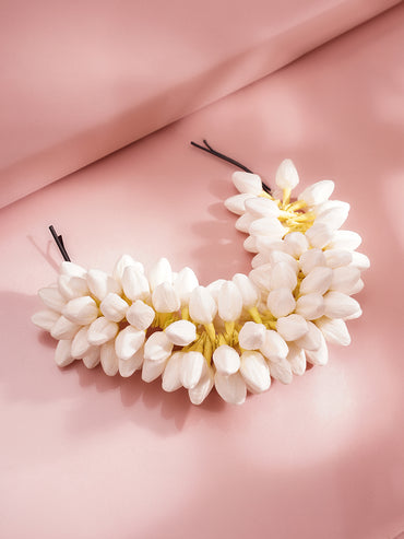 Fresh Bloom Bridal Bun Accessory