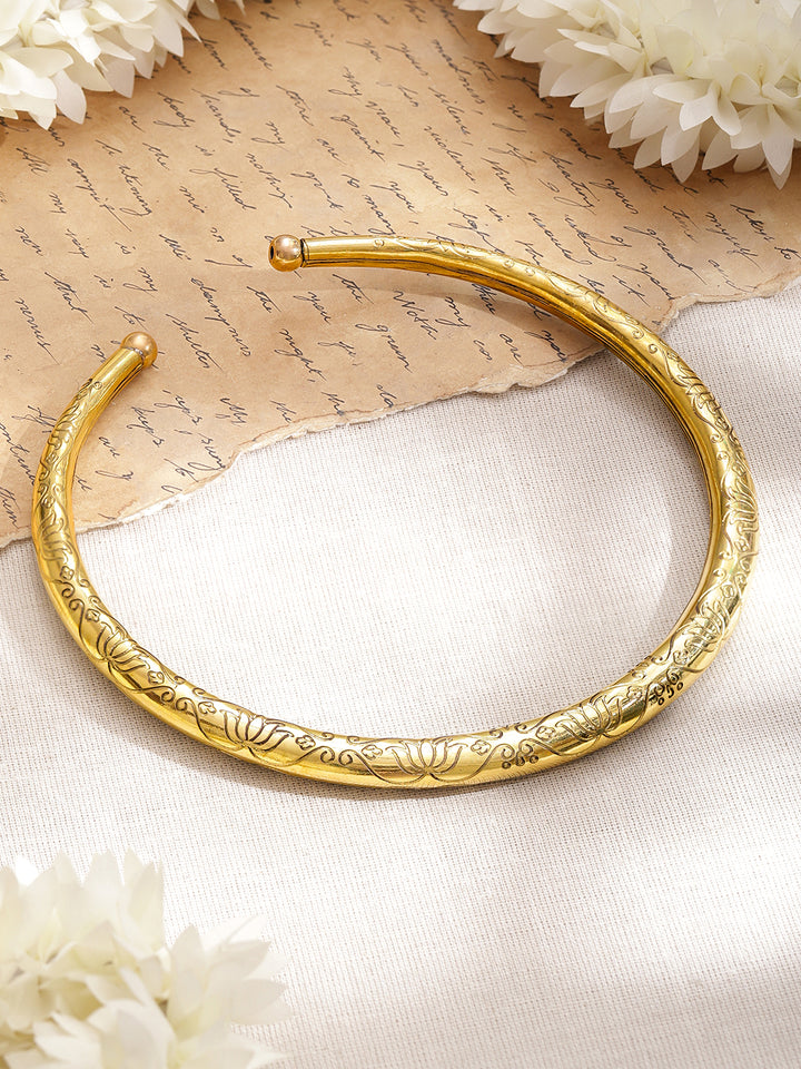 Rubans Brass Gold-Plated Antique Necklace