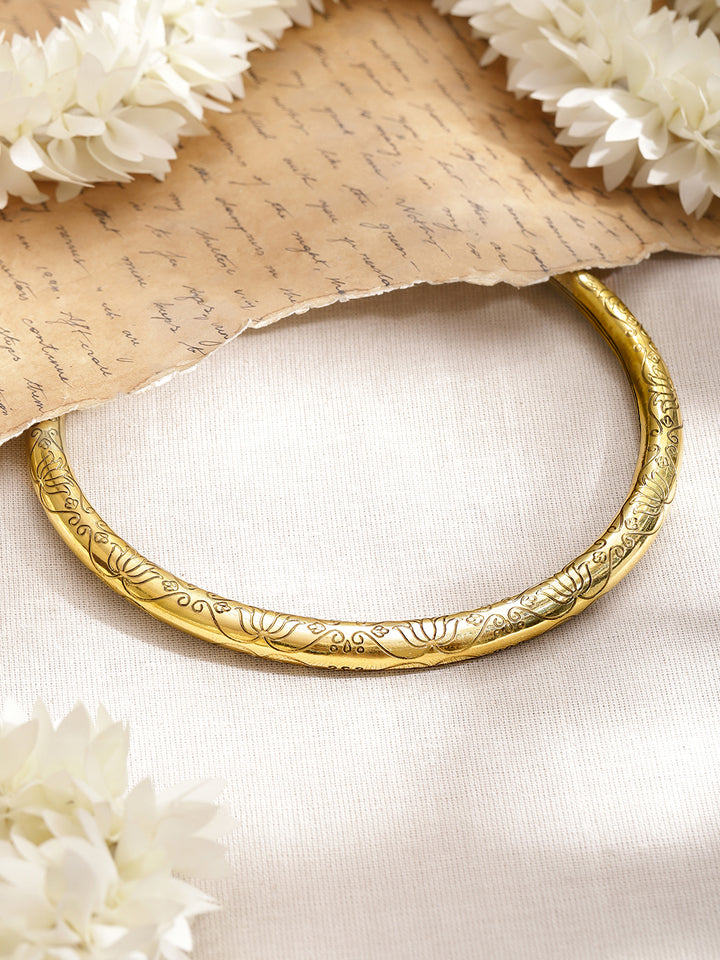 Rubans Brass Gold-Plated Antique Necklace