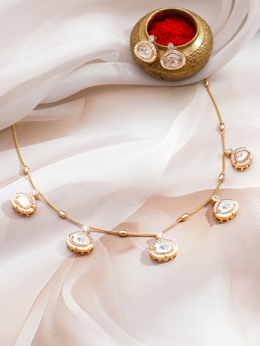 Dewdrops Kundan Necklace Set