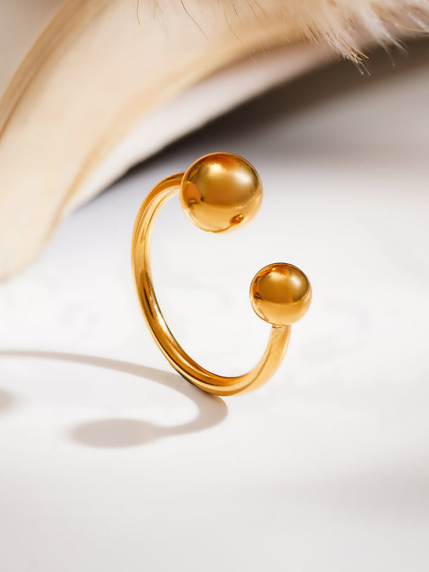 Demi Fine Minimal Dual Sphere Ring