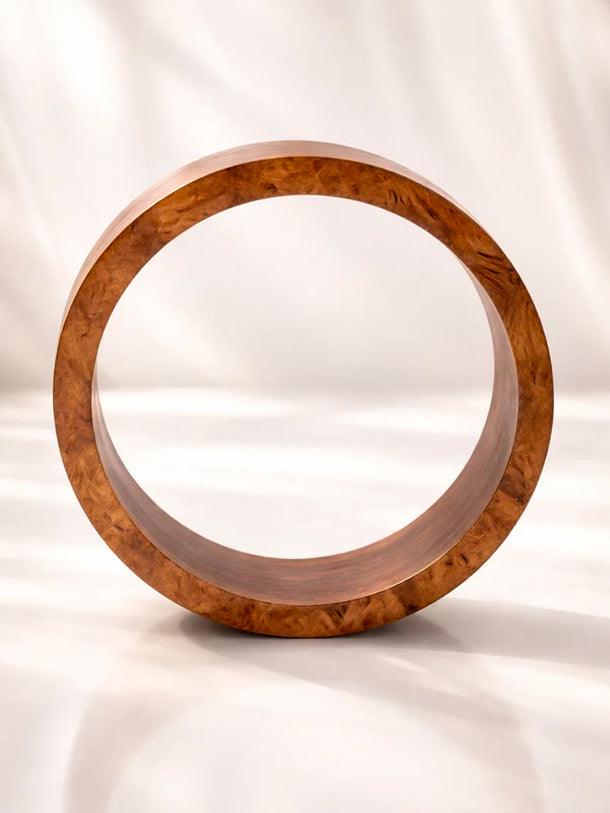 Classic Brown Wooden Bangle Bracelet