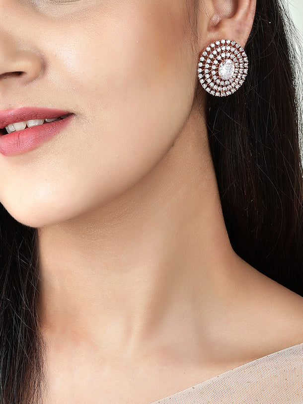 Classic Spark American Diamond Zirconia Studs