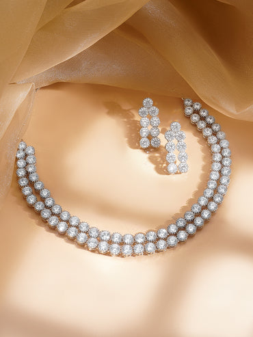 American Diamond Luxe Necklace Set