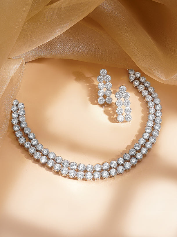 American Diamond Luxe Necklace Set